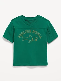 Oversized French-Terry Graphic T-Shirt for Toddler Boys