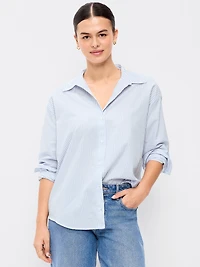 Tie-Back Button-Down Shirt