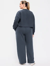 High-Waisted Bounce Fleece Wide-Leg Sweatpants