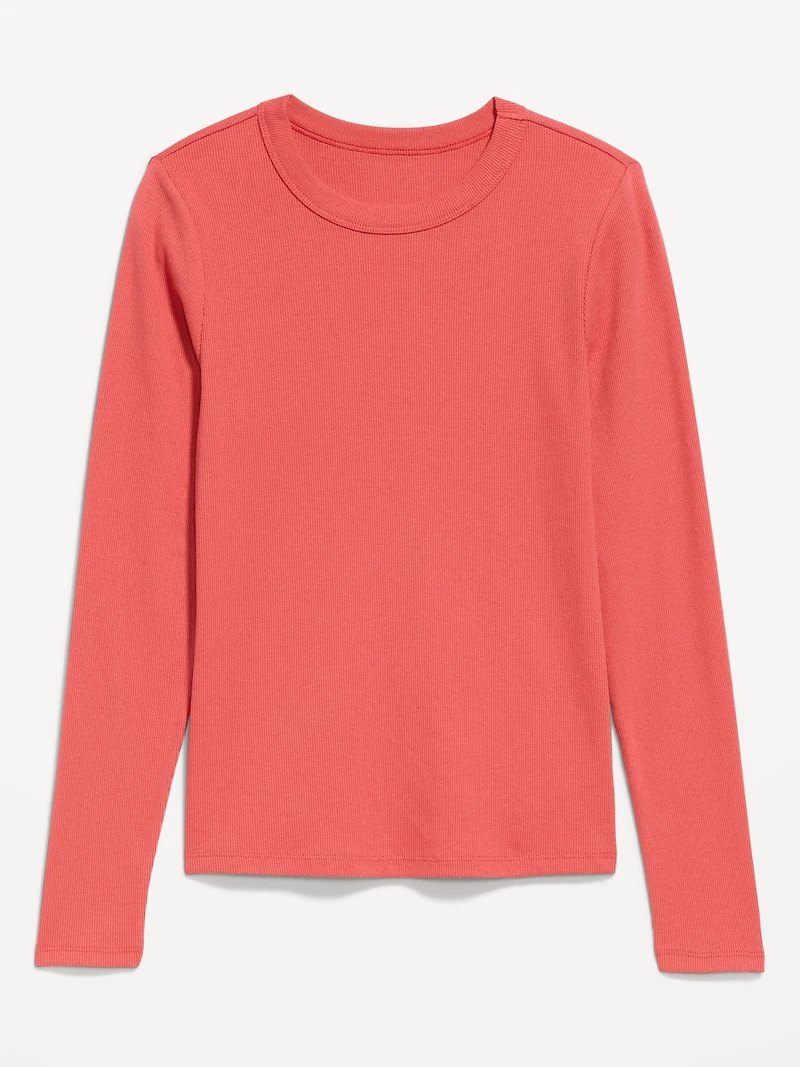 Snug Long-Sleeve Crew-Neck T-Shirt