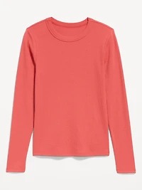 Snug Long-Sleeve Crew-Neck T-Shirt