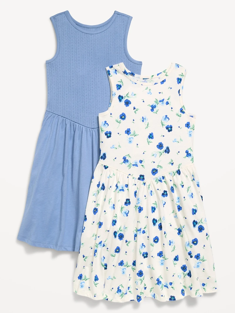 Sleeveless Fit and Flare Dress 2-Pack for Girls