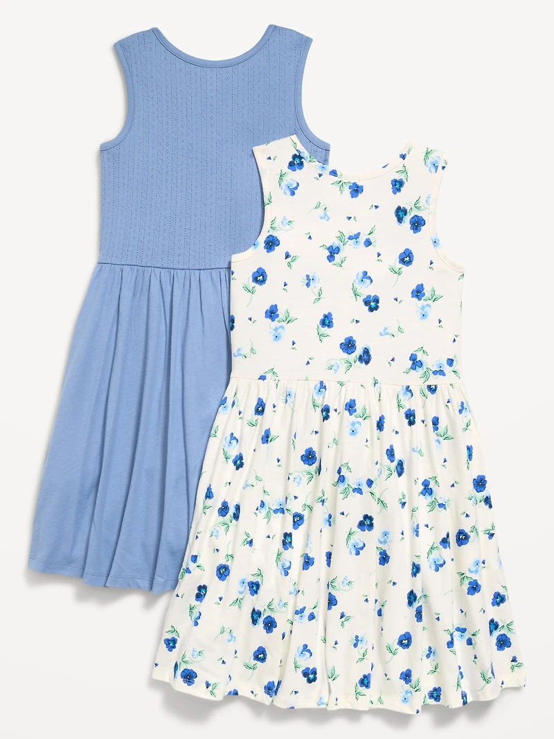 Sleeveless Fit and Flare Dress 2-Pack for Girls