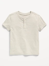 Short-Sleeve Textured Henley T-Shirt for Toddler Boys
