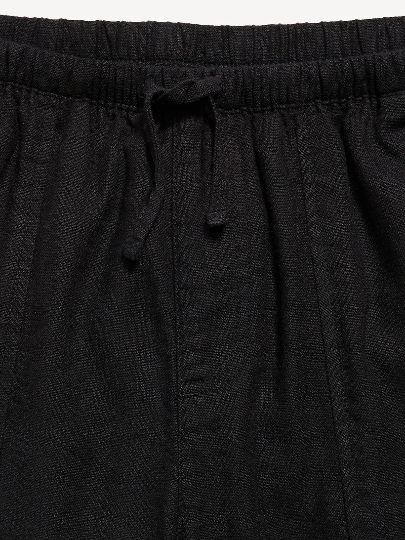 Pull-On Linen-Blend Pants for Girls