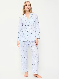 Poplin Pajama Pant Set
