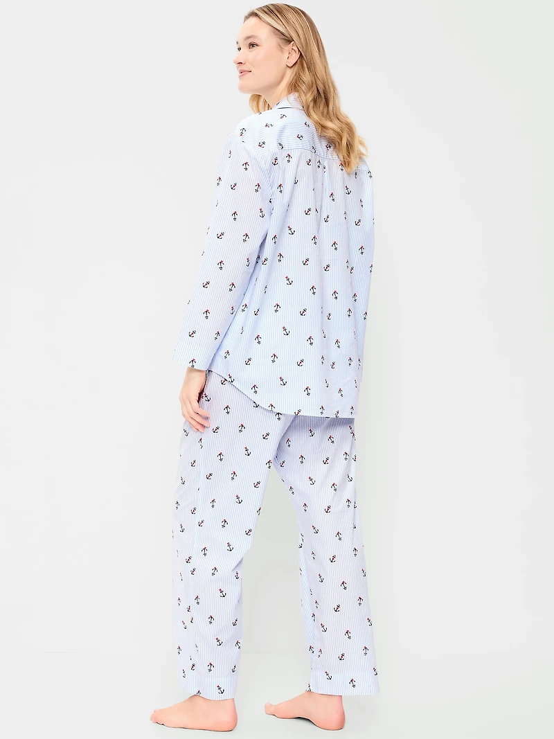 Poplin Pajama Pant Set