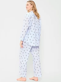 Poplin Pajama Pant Set