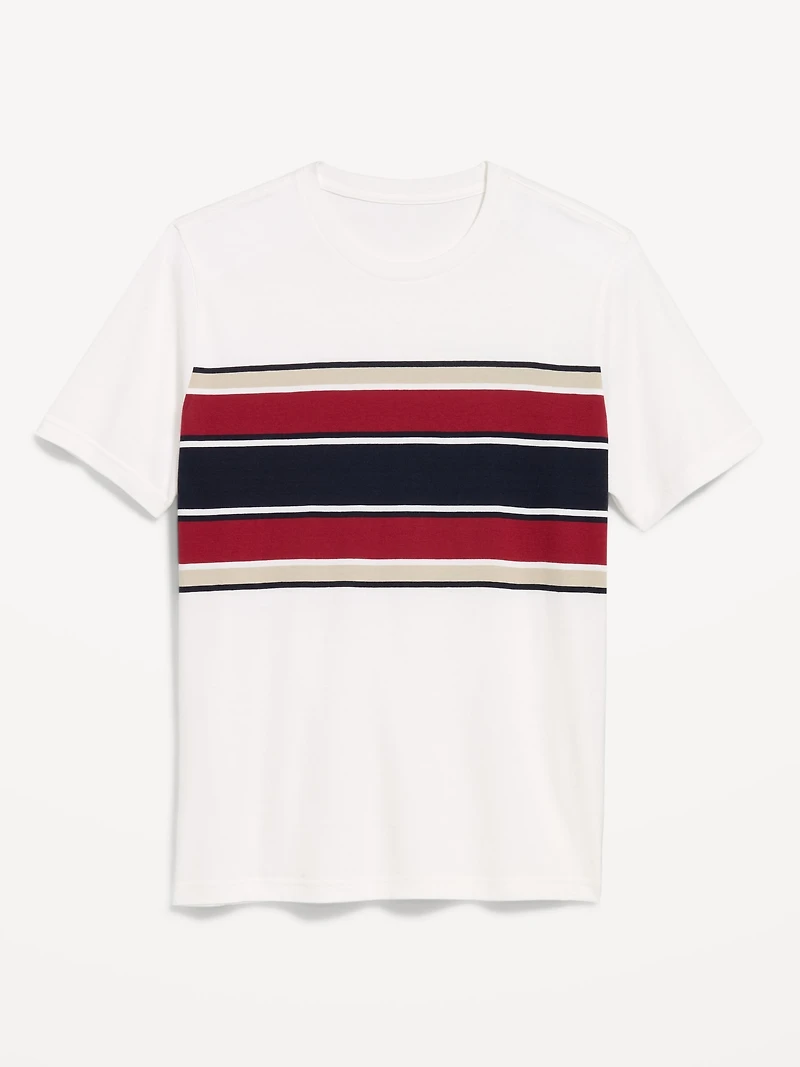 Crew-Neck Striped T-Shirt