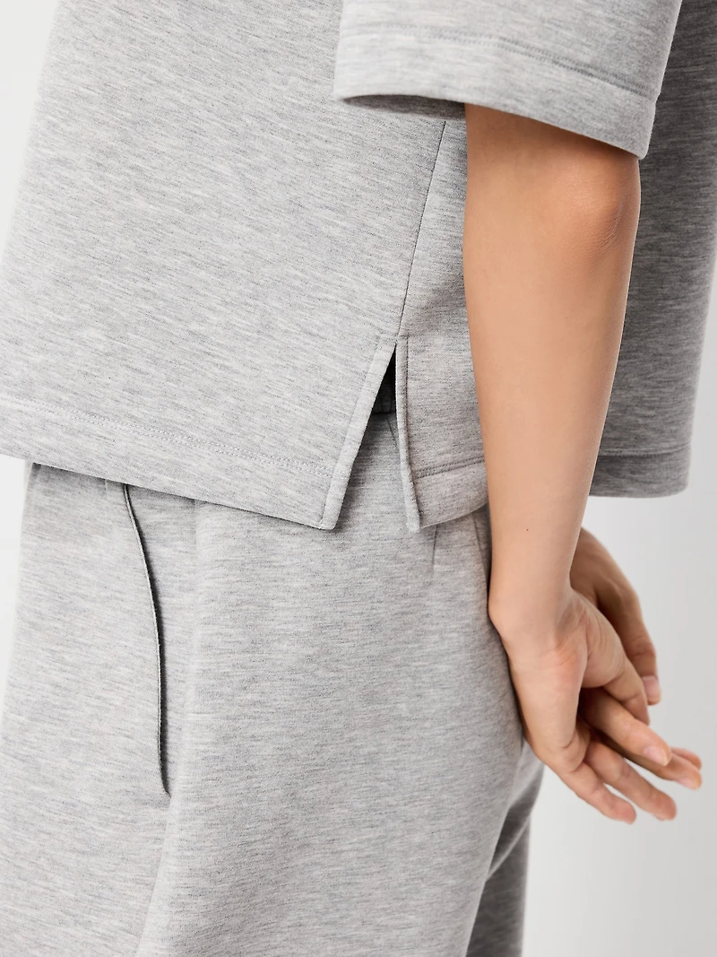 Bounce Fleece Relaxed Short-Sleeve Top