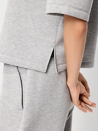 Bounce Fleece Relaxed Short-Sleeve Top