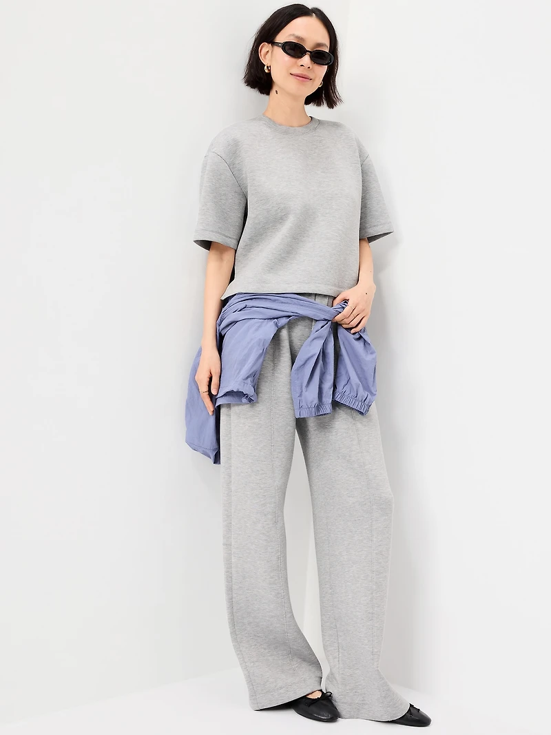 Bounce Fleece Relaxed Short-Sleeve Top