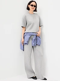 Bounce Fleece Relaxed Short-Sleeve Top