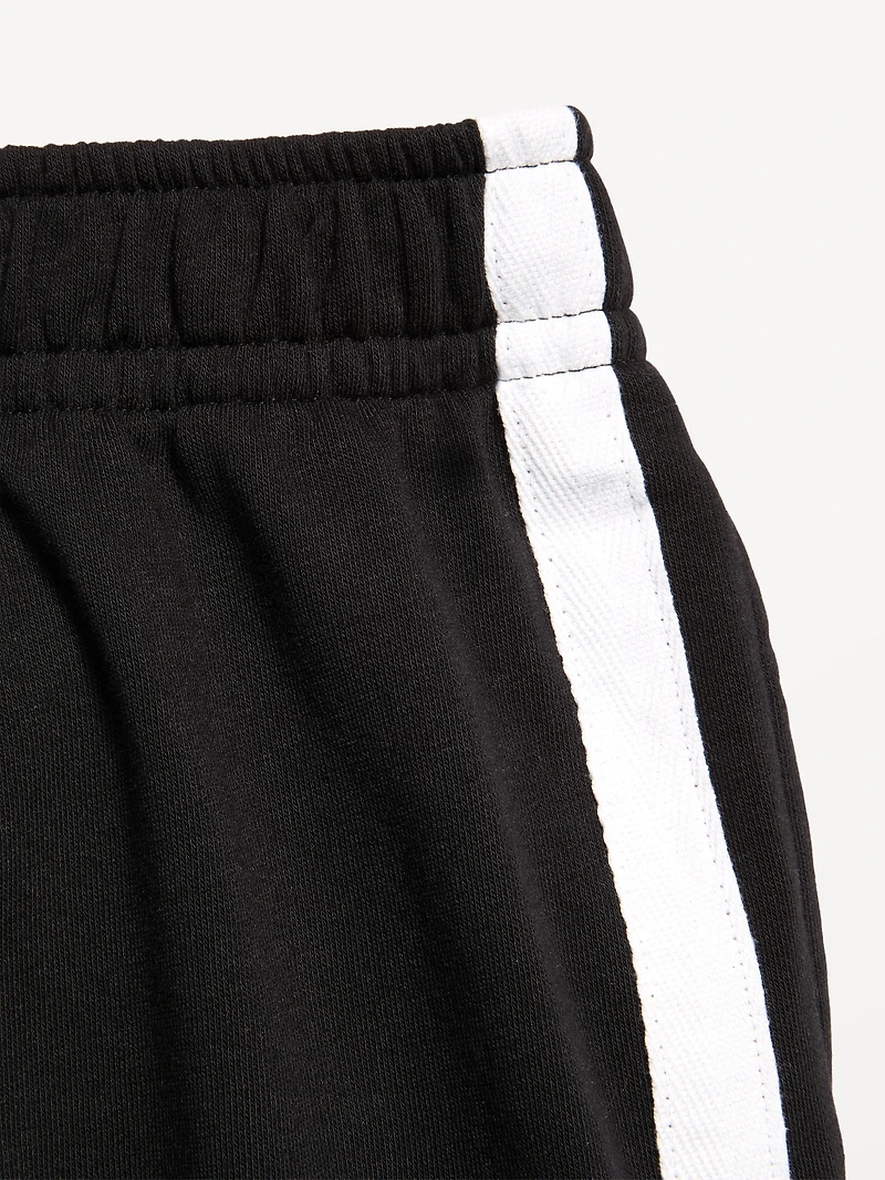 Baggy French-Terry Straight-Leg Retro Sweatpants for Girls