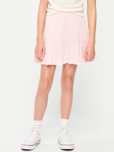 Crinkle Gauze Skort for Girls