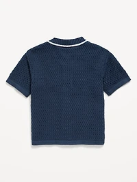 Oversized Baseball Jersey Sweater for Toddler Boys