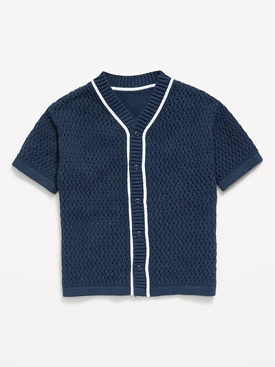 Oversized Baseball Jersey Sweater for Toddler Boys
