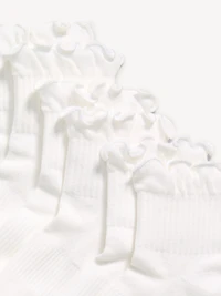 Ruffled Athletic Socks 3-Pack for Girls