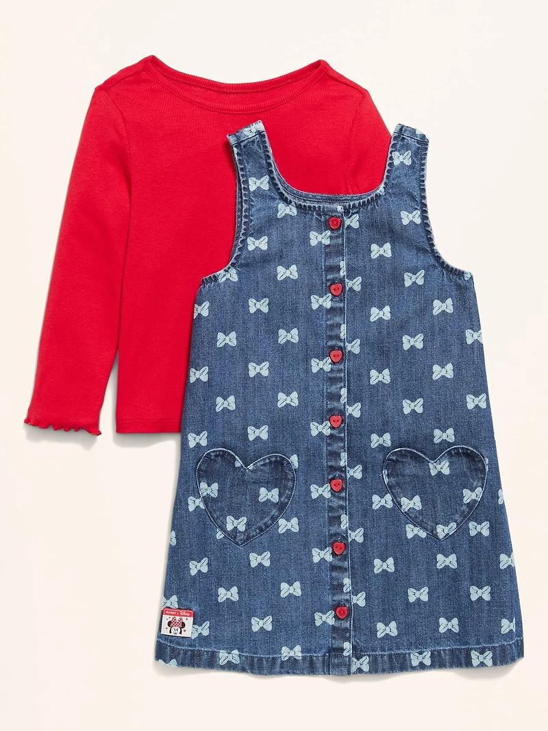 Old Navy x Disney Minnie Mouse T-Shirt and Dress Set for Toddler Girls