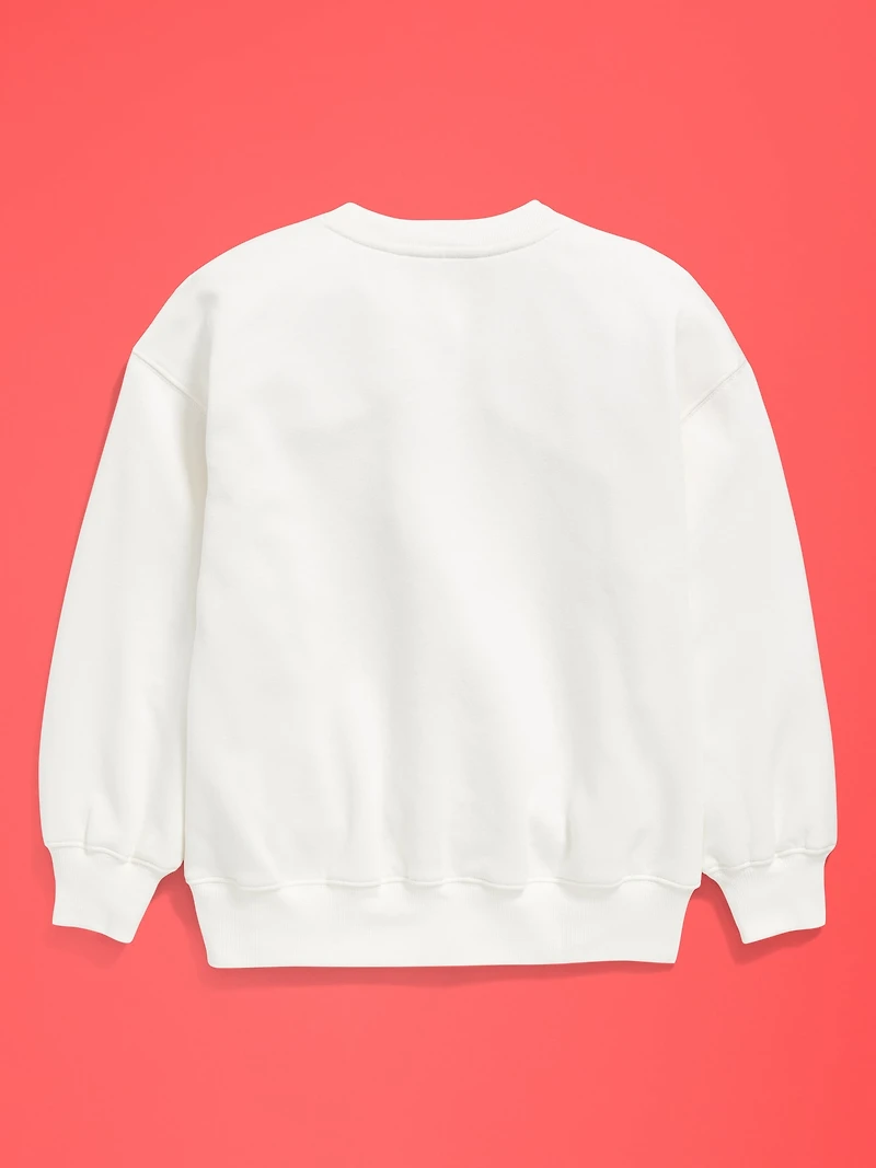 Old Navy x Disney Oversized Minnie Logo-Graphic Tunic Sweatshirt for Girls