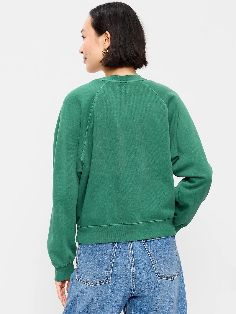 Oversized Raglan Sweatshirt