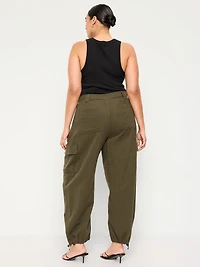 Twill Barrel Cargo Pants