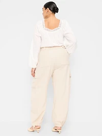 Twill Barrel Cargo Pants