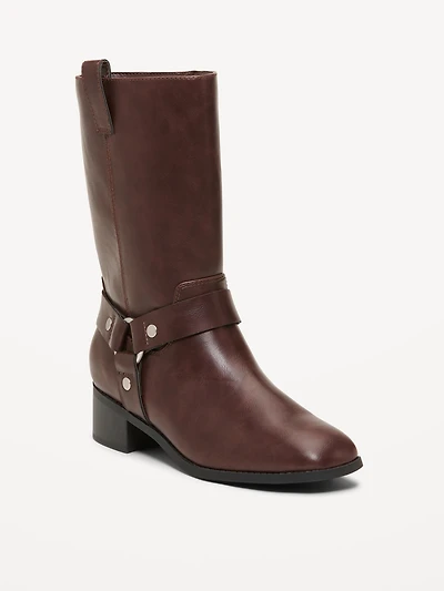 Faux-Leather Boots for Women