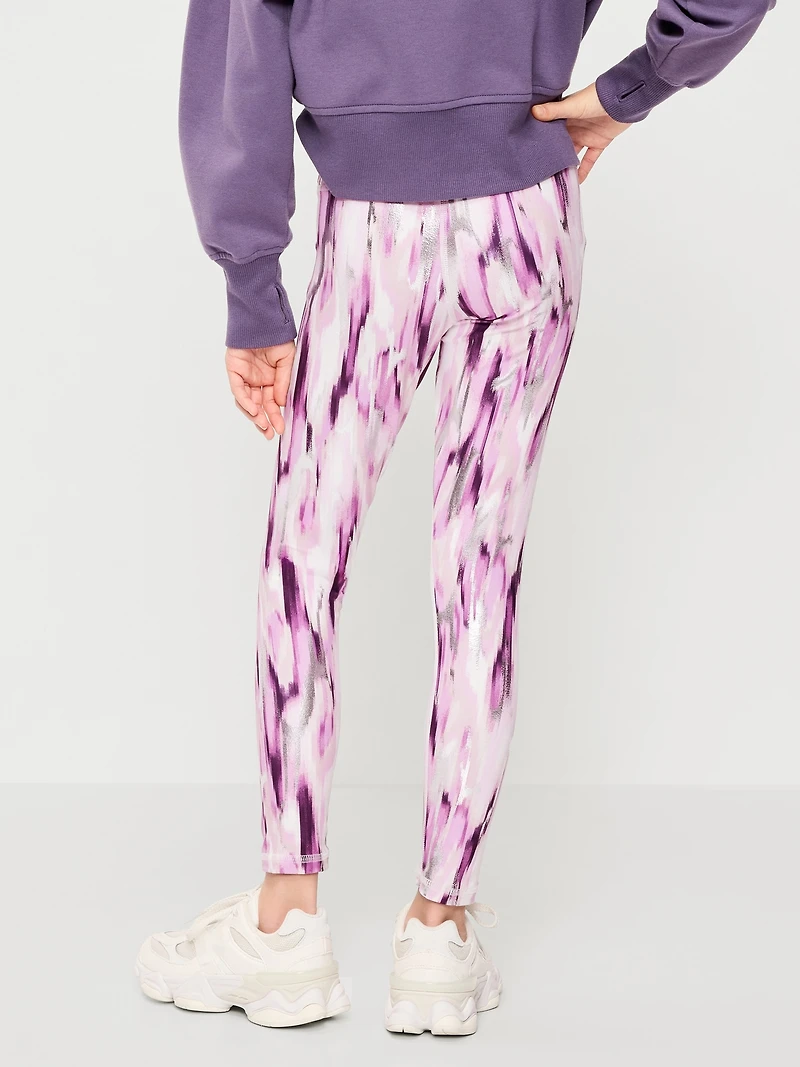 High-Waisted PowerSoft 7/8-Length Leggings for Girls