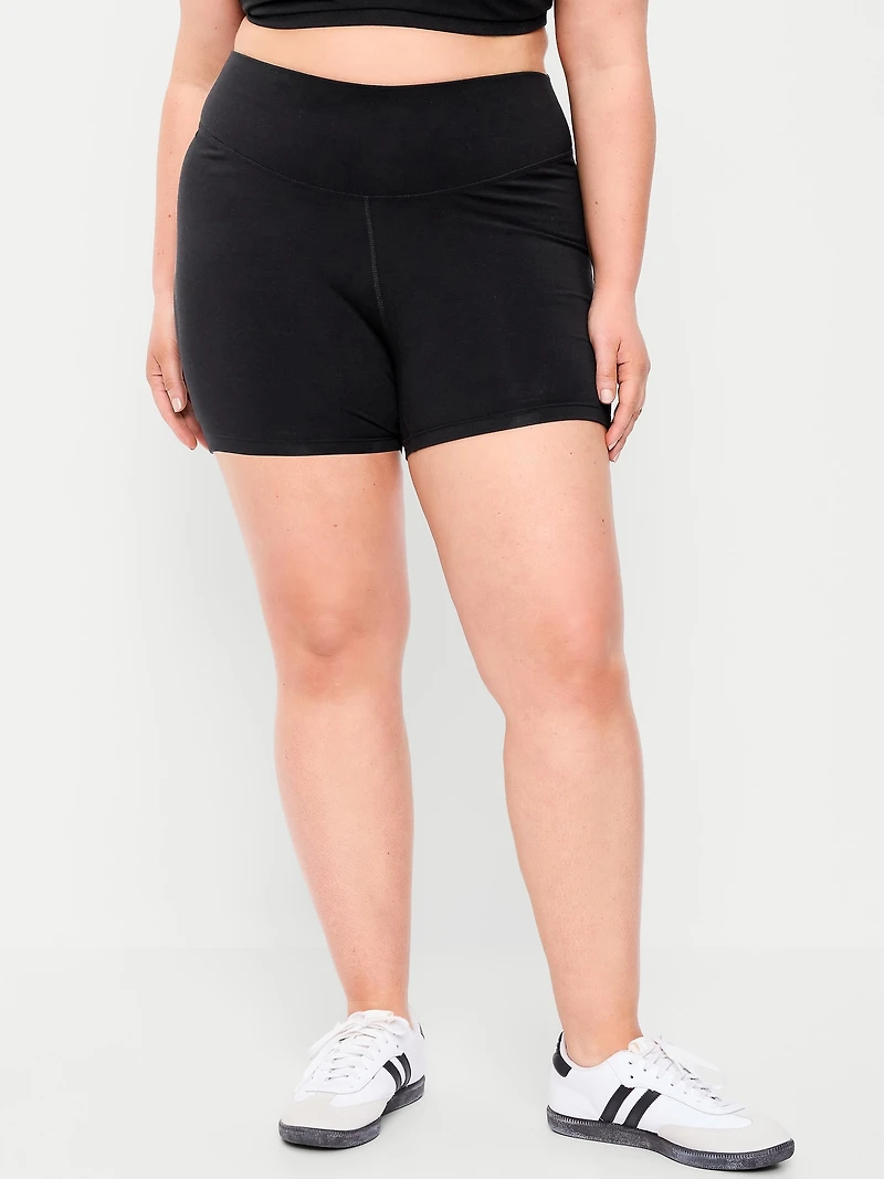 High-Waisted PowerChill Biker Shorts - 5-inch inseam