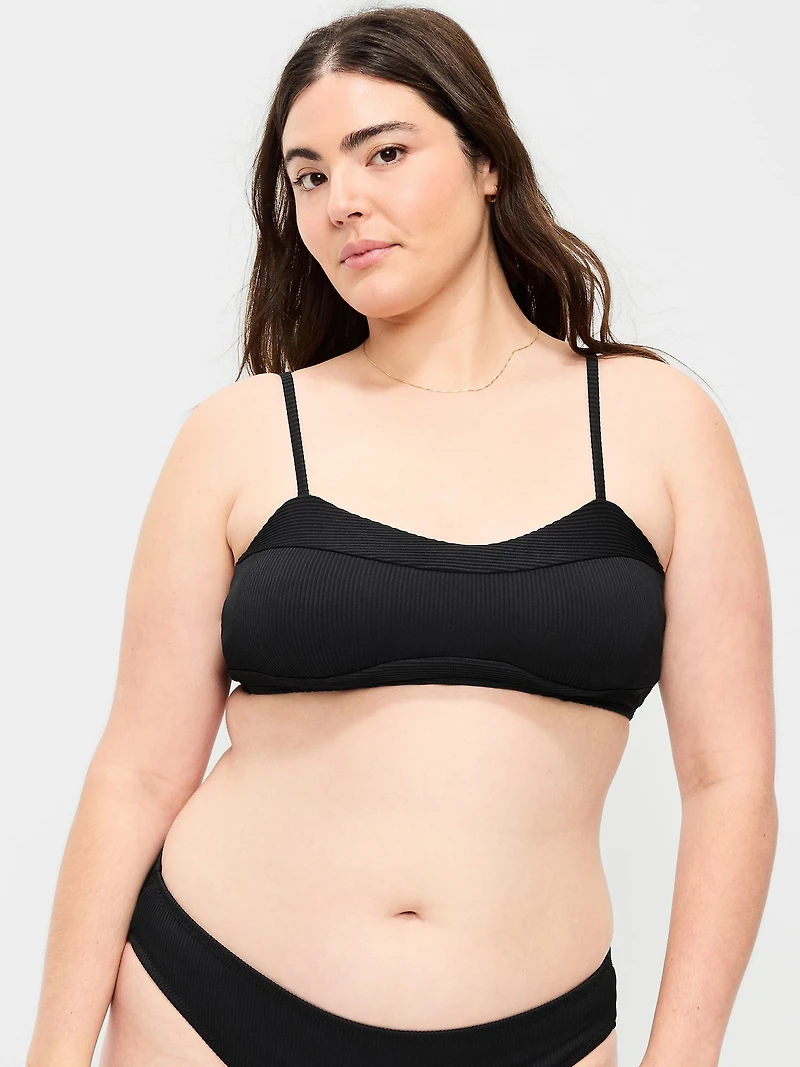 Ribbed Bra Bikini Swim Top