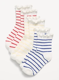 Ruffled Crew Sock 3-Pack for Toddler & Baby