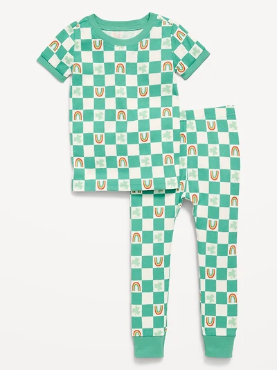 Printed Unisex Pajama Set for Toddler & Baby