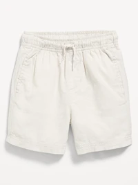 Loose Linen-Blend Dock Shorts for Toddler Boys