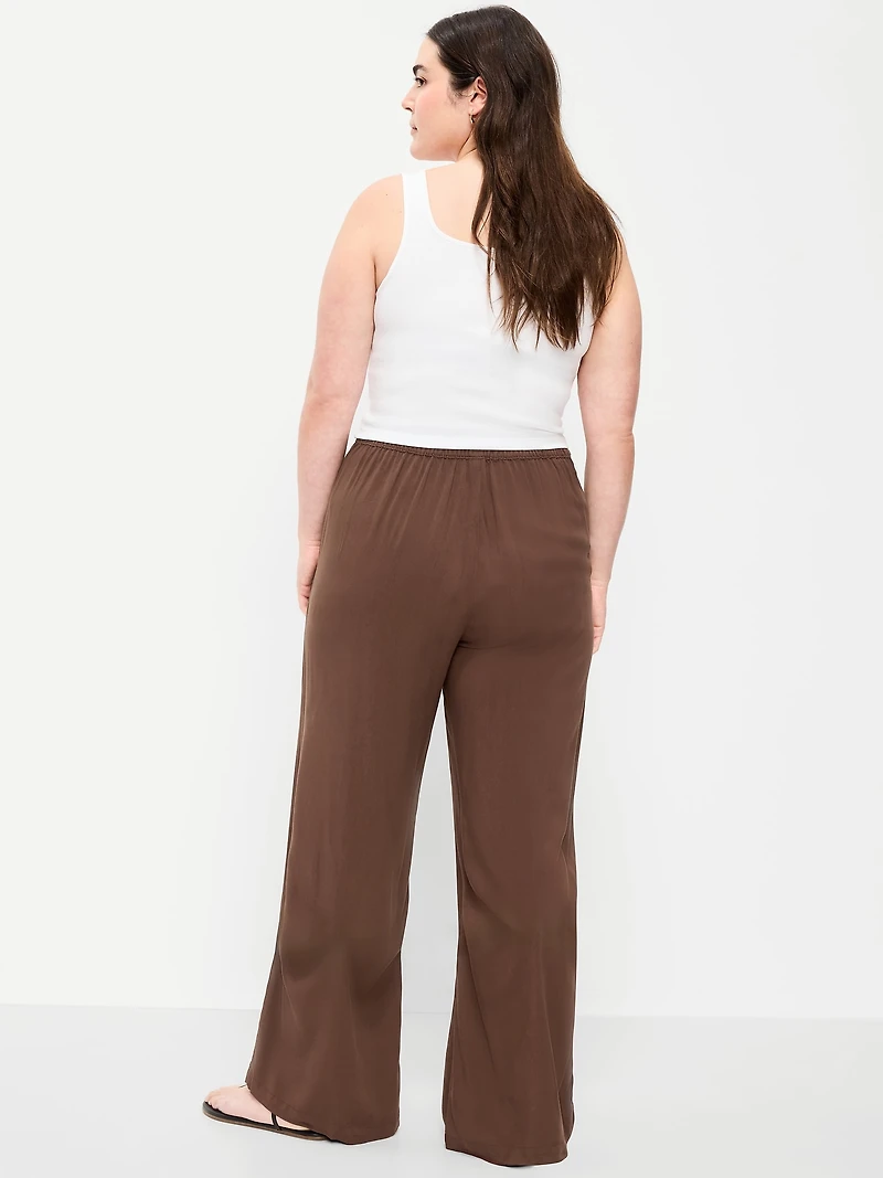 High-Waisted Playa Wide-Leg Pants