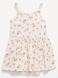 Printed Pointelle-Knit Bodysuit Dress for Baby