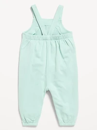Sleeveless French-Terry Jumpsuit for Baby