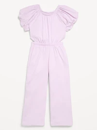 Fit and Flare Side-Cutout Jumpsuit for Girls