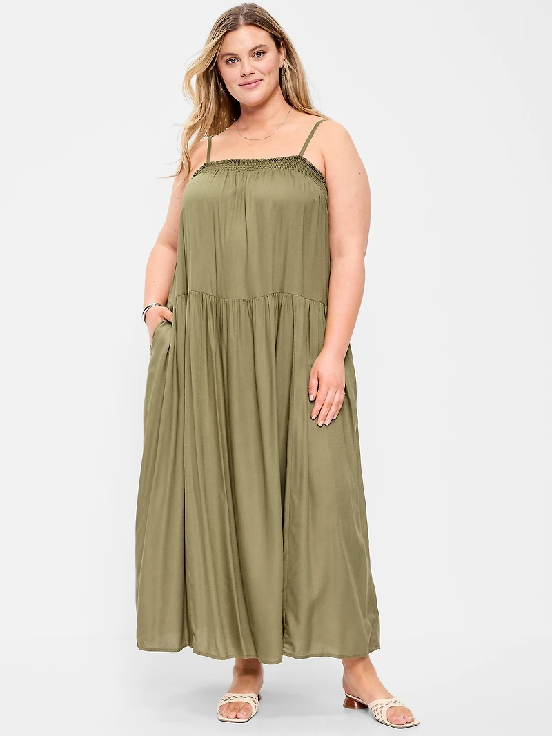 Airy Smocked Maxi Dress