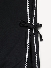 High-Waisted Bow Parachute Pants for Girls