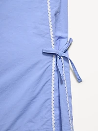 High-Waisted Bow Parachute Pants for Girls