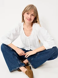 Long-Sleeve Button-Down Top