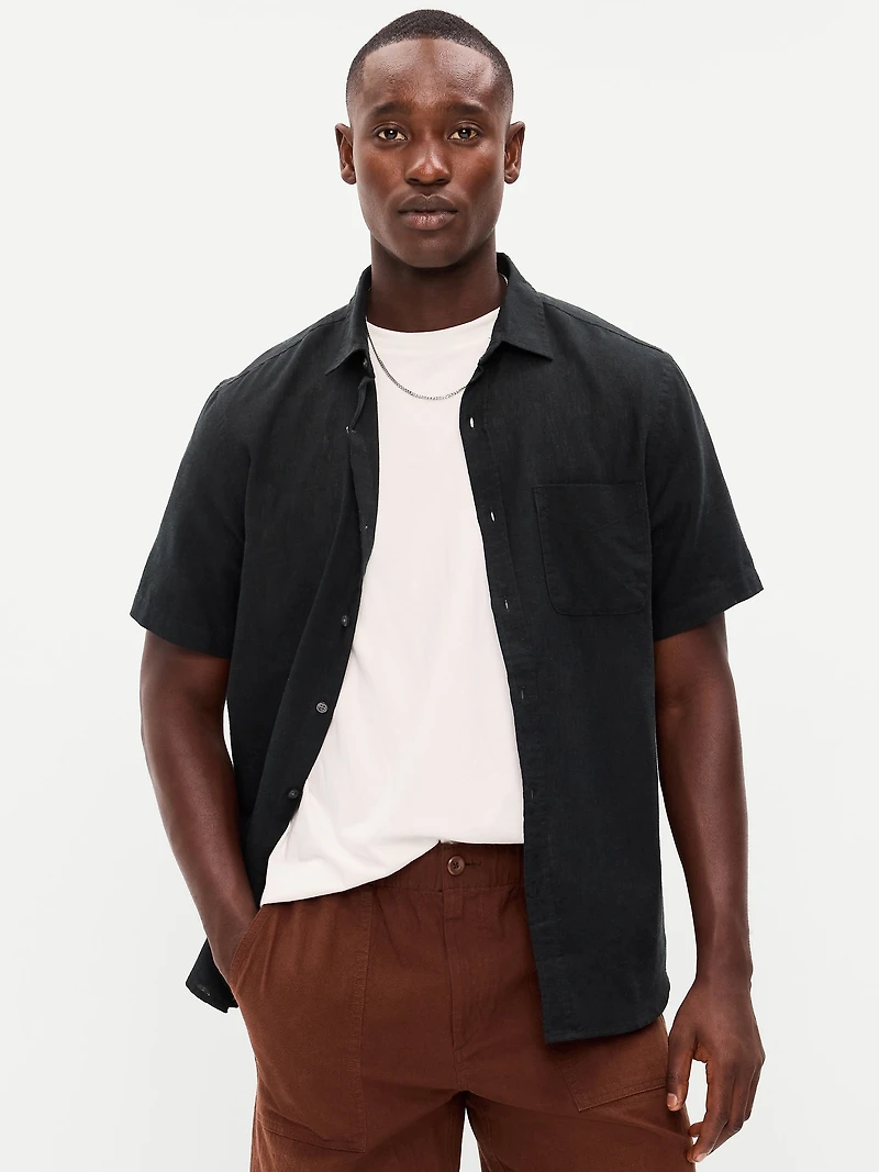 Classic Fit Everyday Linen-Blend Shirt