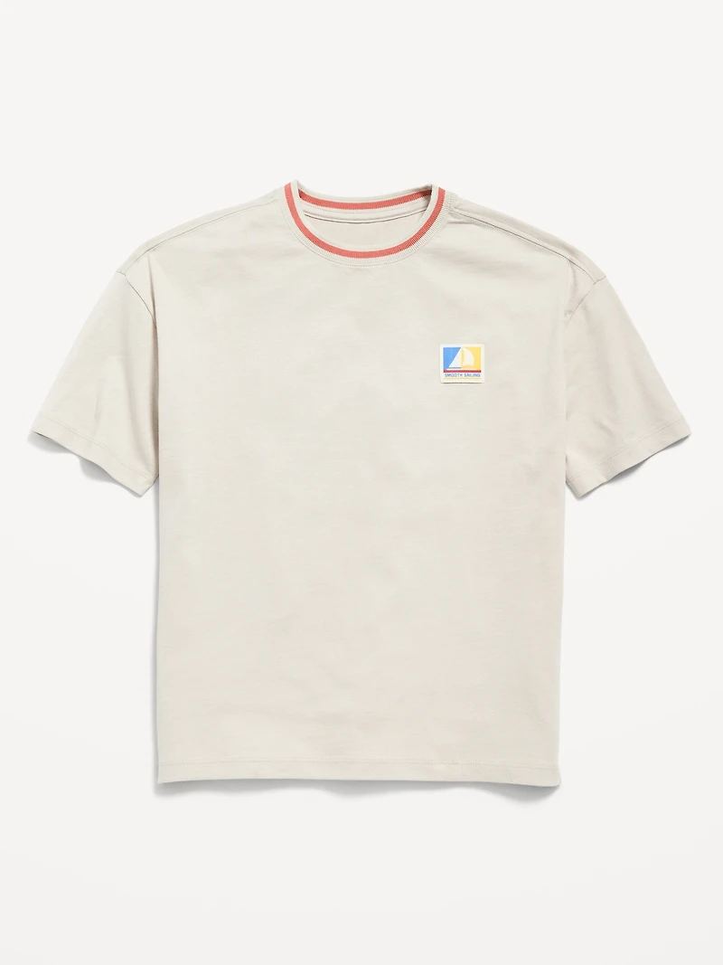 Oversized Short-Sleeve Graphic T-Shirt for Boys