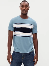 Crew-Neck Striped T-Shirt