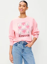 Oversized Raglan Graphic Sweatshirt