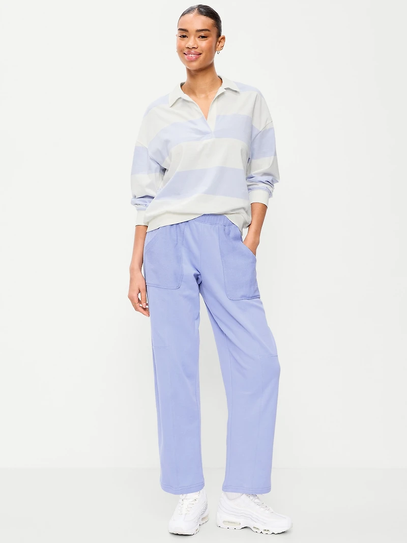 Mid-Rise SoComfy Seamed Barrel Sweatpants