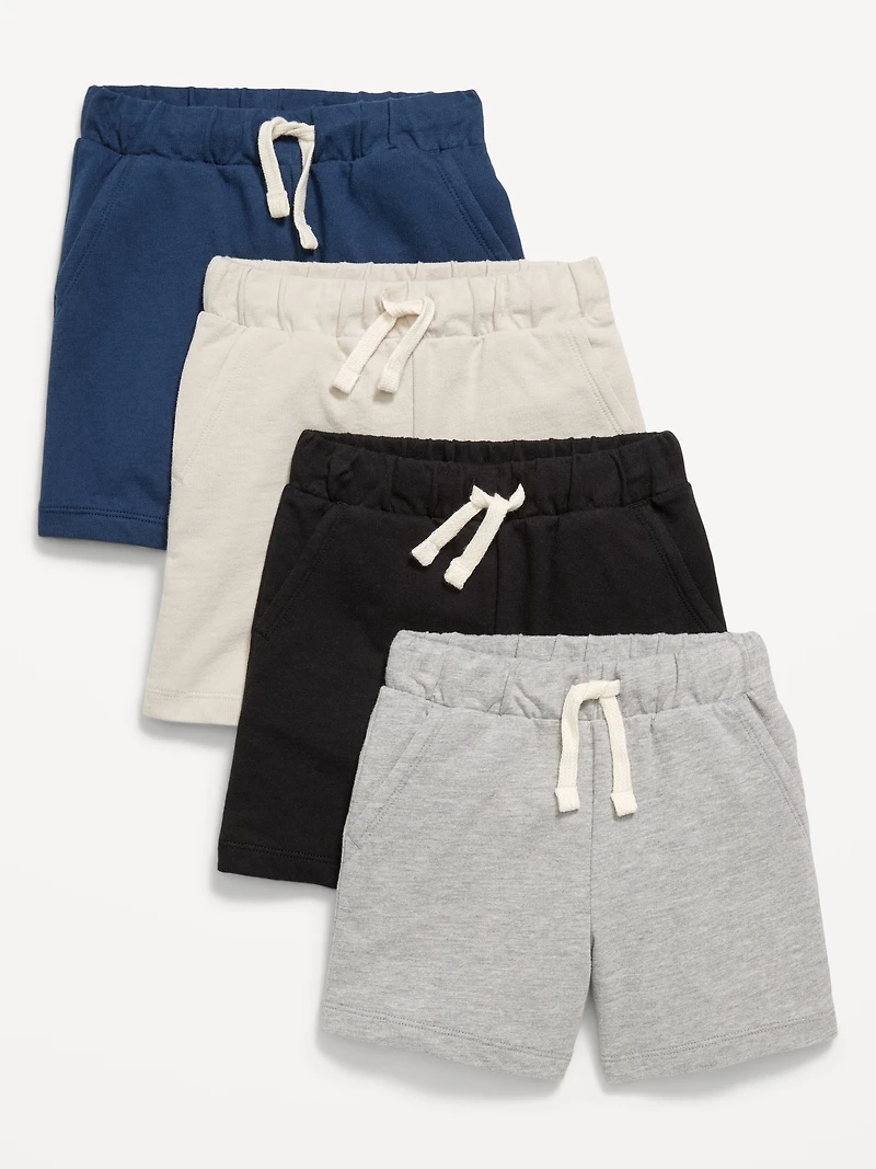 French Terry Shorts 4-Pack for Toddler Boys