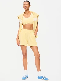 High-Waisted Pull-On Shorts - 5-inch inseam