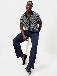 Short-Sleeve Sweater Shirt